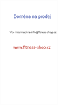 Mobile Screenshot of fitness-shop.cz