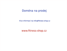 Tablet Screenshot of fitness-shop.cz